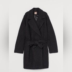 H&M+ Coat with Tie Belt Large